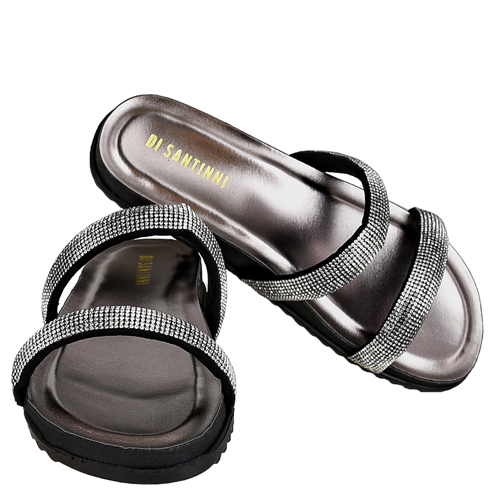 BIRKEN DUAS TIRAS STRASS METALIZADO DI SANTINNI image number 3