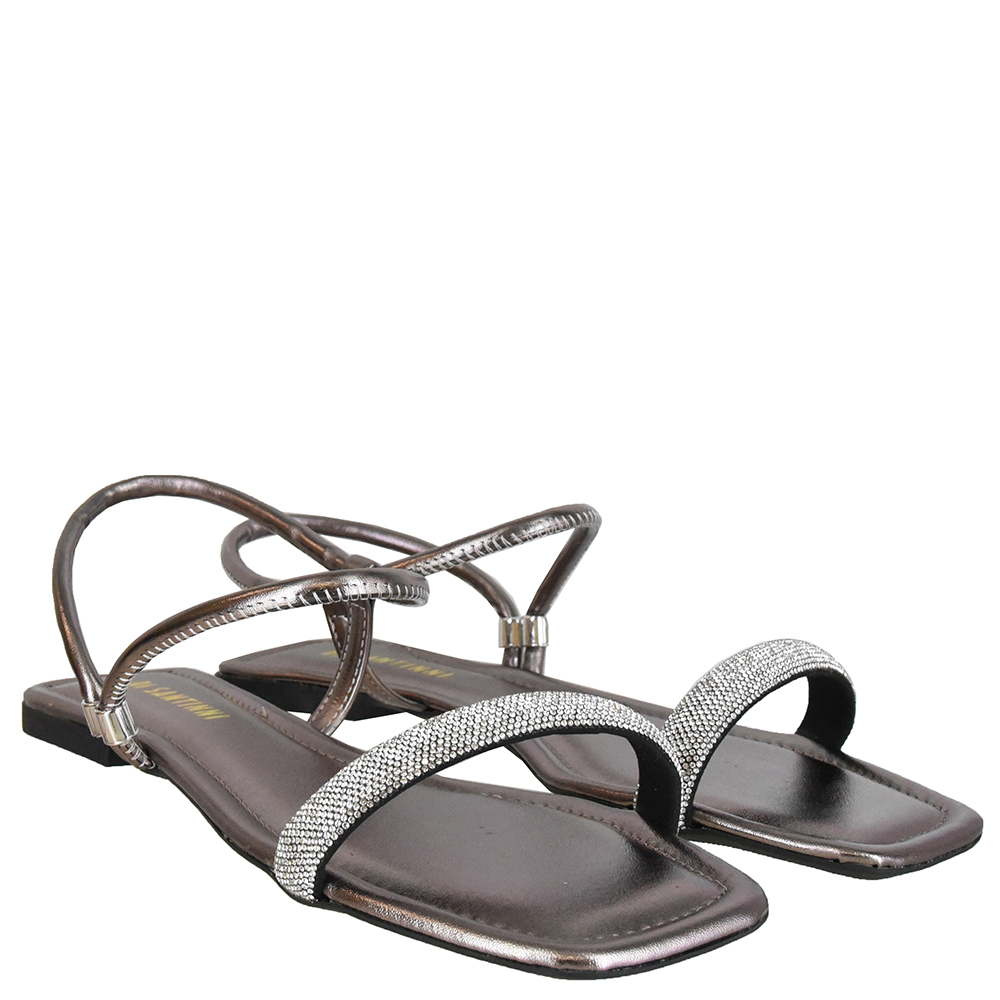 SANDALIA BAIXA STRASS REGULADOR DI SANTINNI image number 1