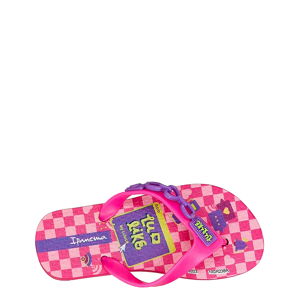 Chinelo Infantil Menina Luluca Amor 26853 - Rosa