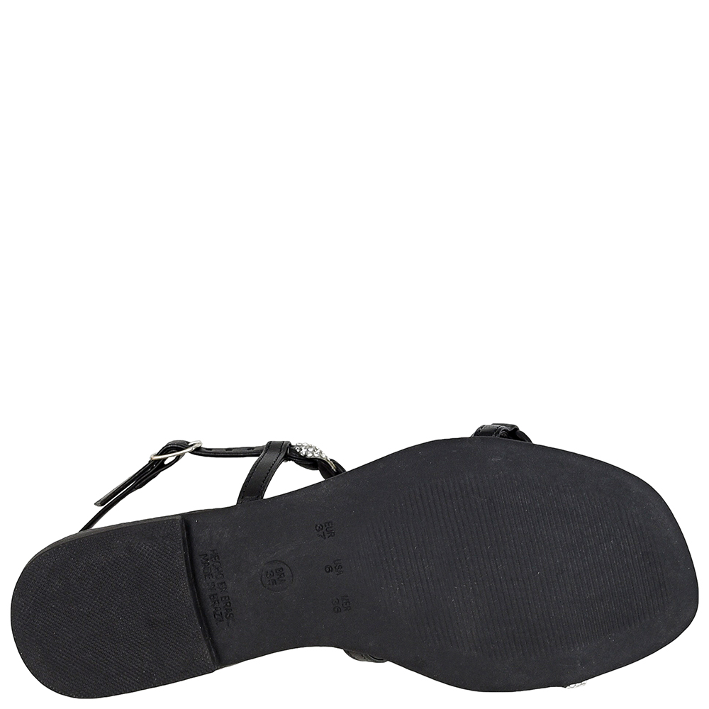 SANDALIA BAIXA TIRAS TORCIDASSTRASS DI SANTINNI image number 4