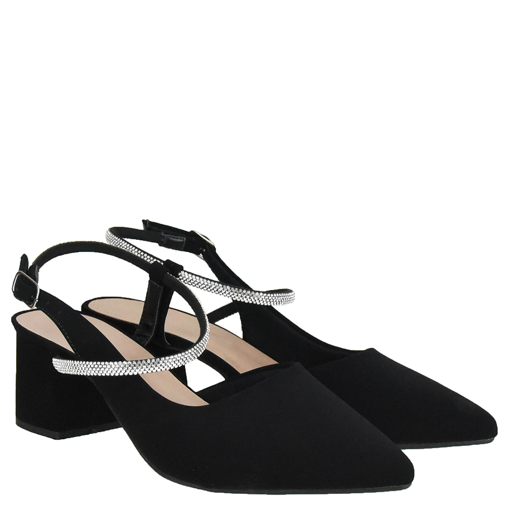 SAPATO SALTO BLOCO CHANEL STRASS DI SANTINNI image number 1