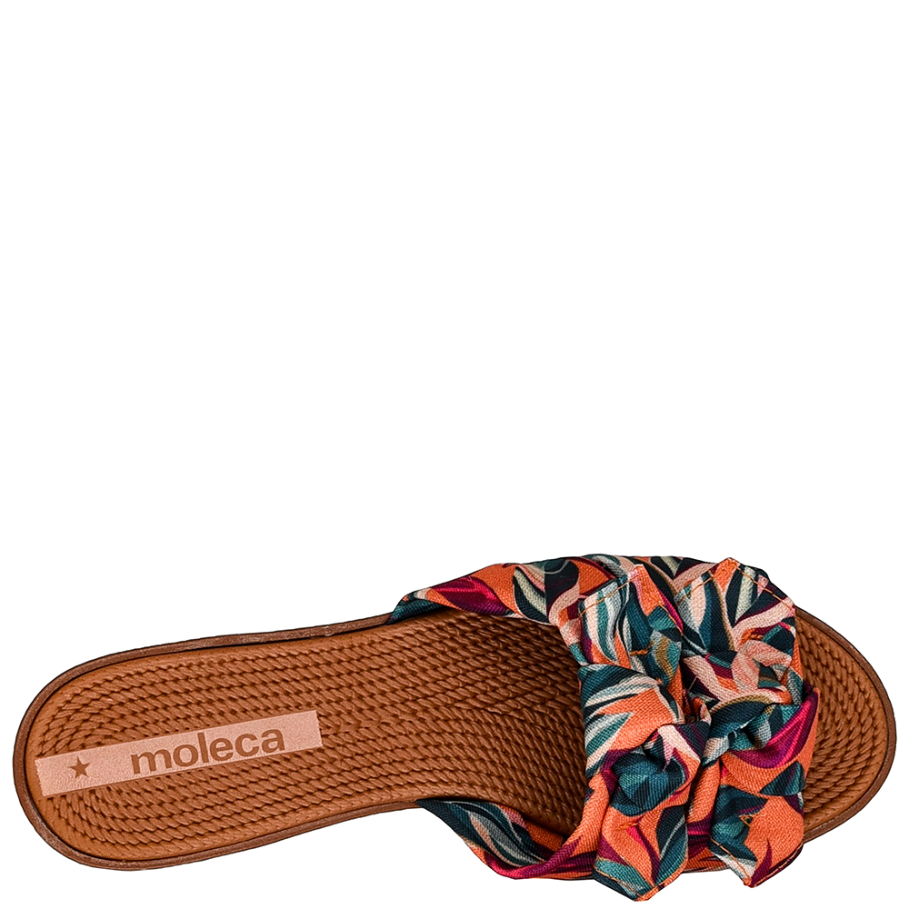 SANDALIA FEM RASTEIRA FOLHAS MOLECA image number 1