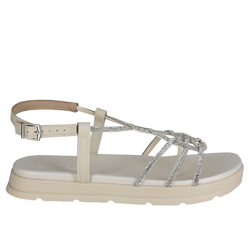 SANDALIA FLATFORM STRASS MOLECA image number 0