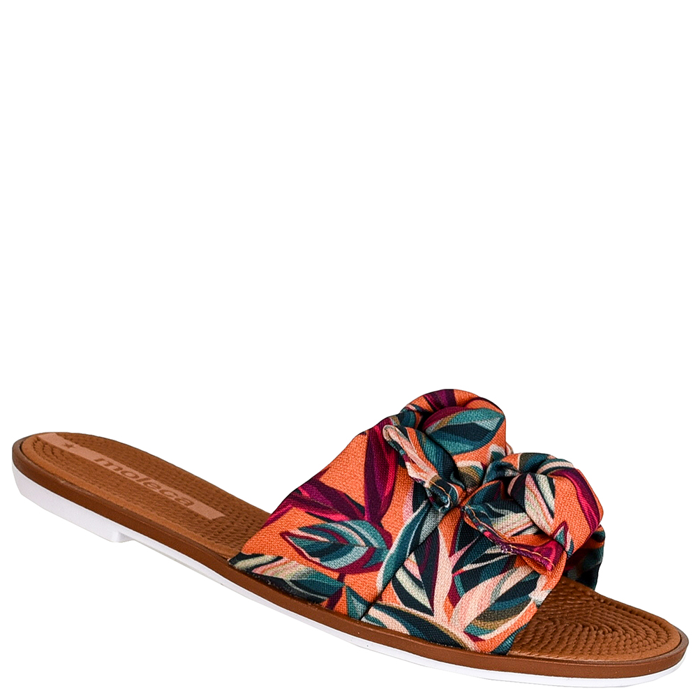 SANDALIA FEM RASTEIRA FOLHAS MOLECA image number 2