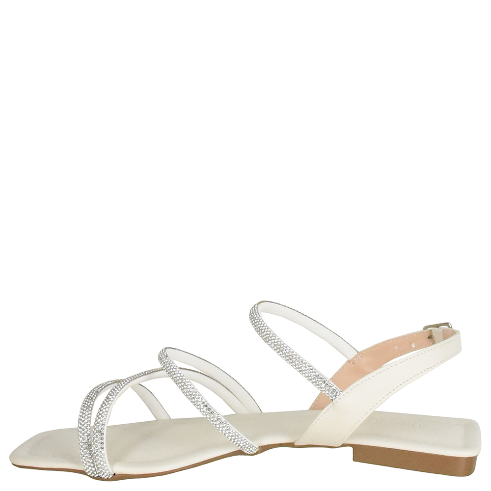 SANDALIA BAIXA QUATRO TIRAS STRASS DI SANTINNI image number 3