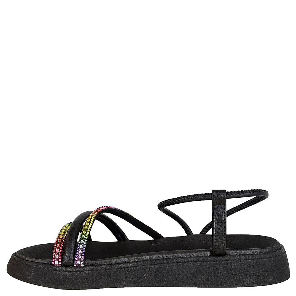 SANDALIA MOLECA FLATFORM STRASS image number 3