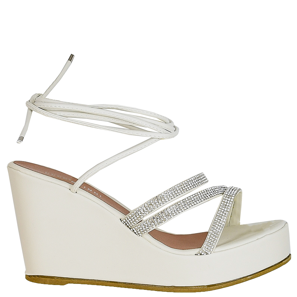 SANDALIA ANABELA STRASS DI SANTINNI image number 0