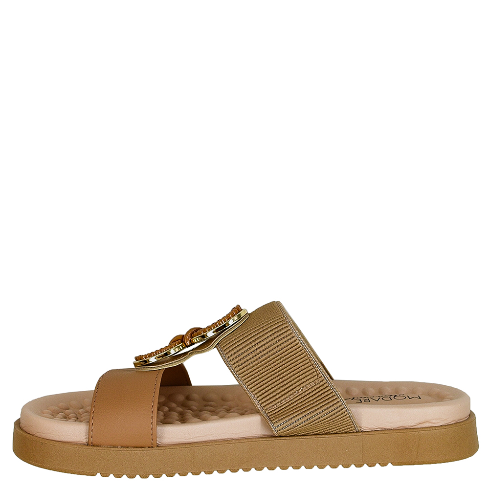 SANDALIA COM ELASTICO E ENFEITE ELOS MODARE image number 3