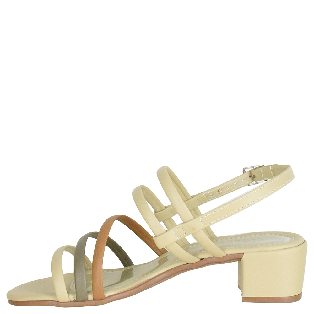 SANDALIA SALTO BLOCO TIRAS ABAULADAS DI SANTINNI image number 3