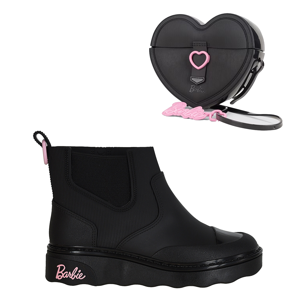 BOTA INF BARBIE HEART COM BOLSA image number 0