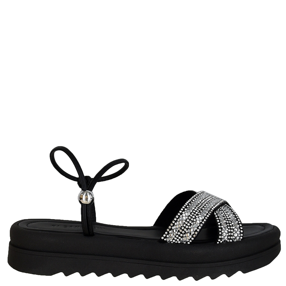 SANDALIA FLATFORM TIRAS CRUZADAS DI SANTINNI image number 0