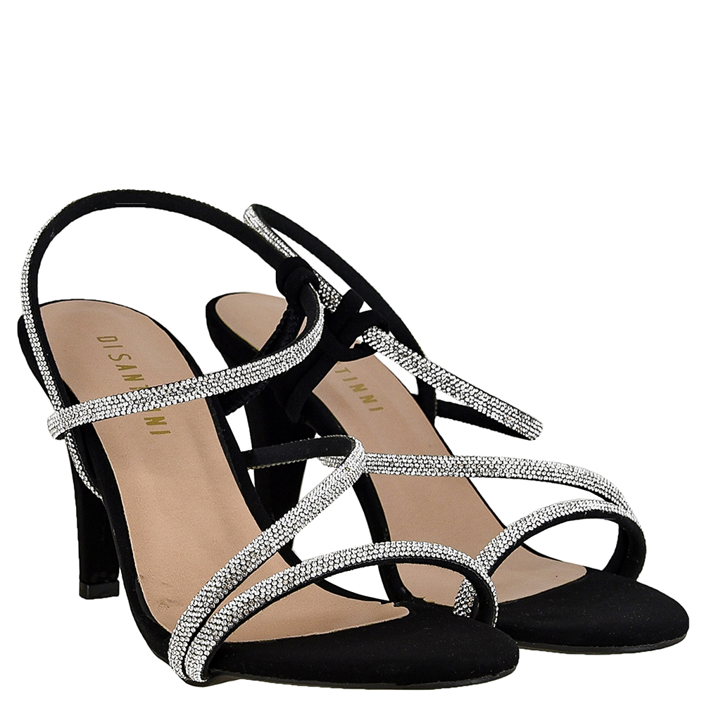 SANDALIA SALTO FINO TIRAS STRASS DI SANTINNI image number 1