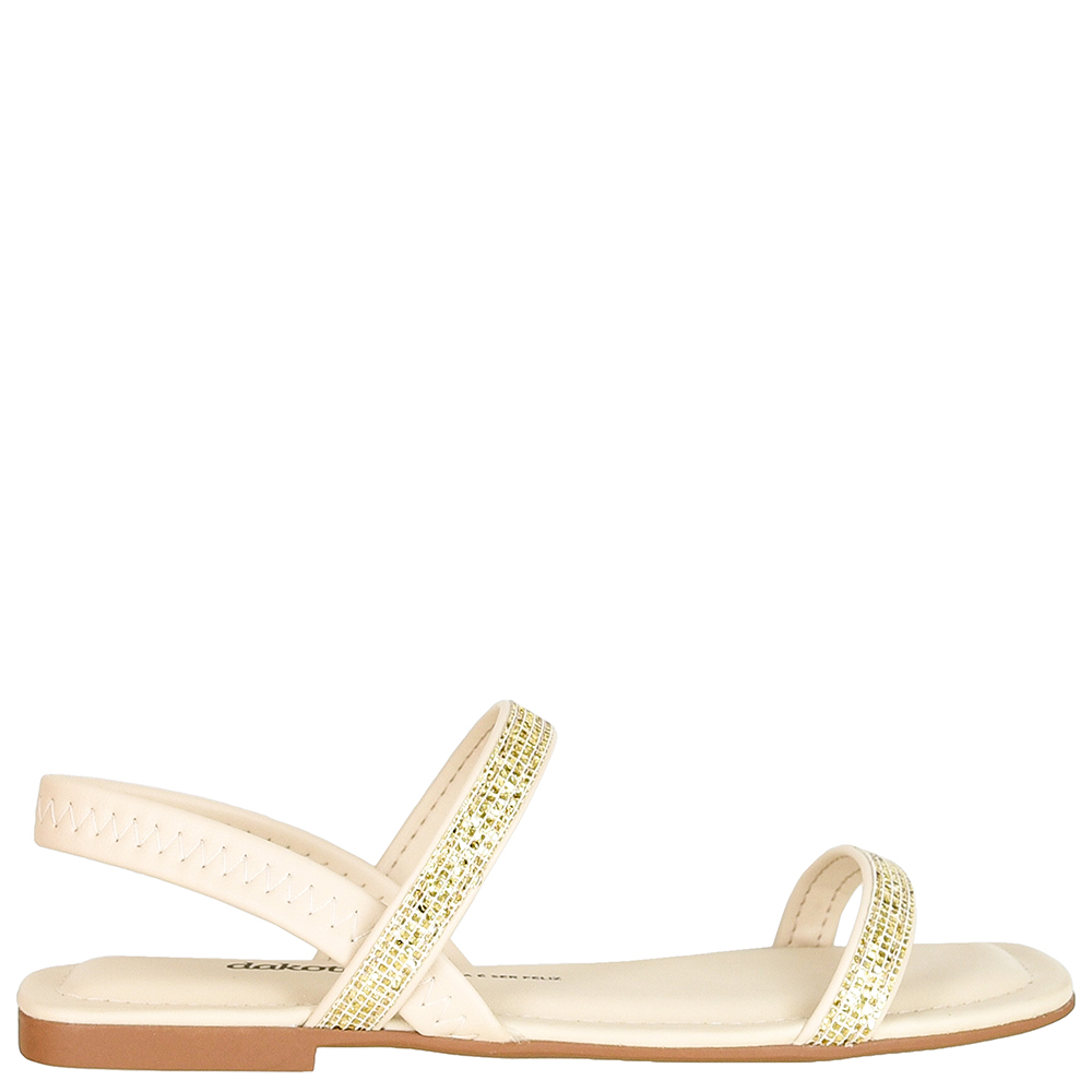 SANDALIA BAIXA STRASS DAKOTA image number 0