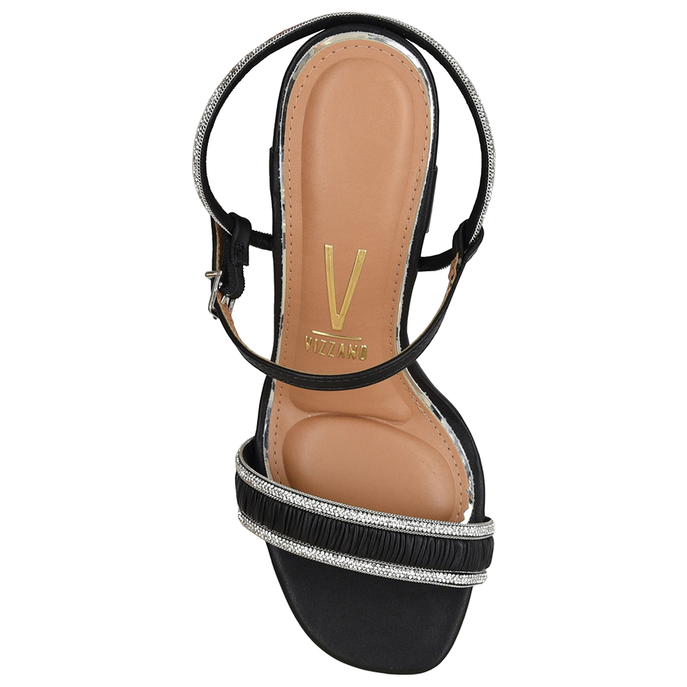 SANDALIA SALTO TIRAS COM STRASS VIZZANO image number 2