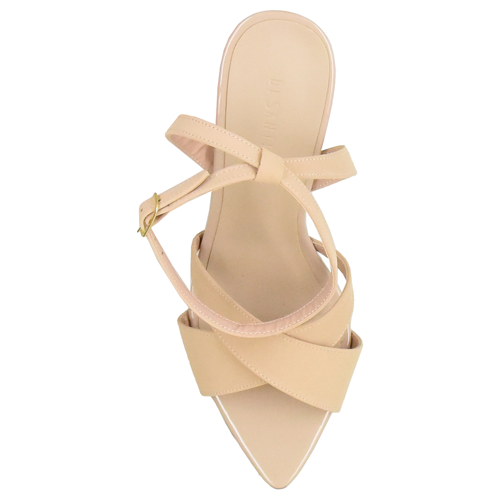 SANDALIA SALTO FINO BICO FOLHA TIRAS CRUZADAS DI SANTINNI image number 1