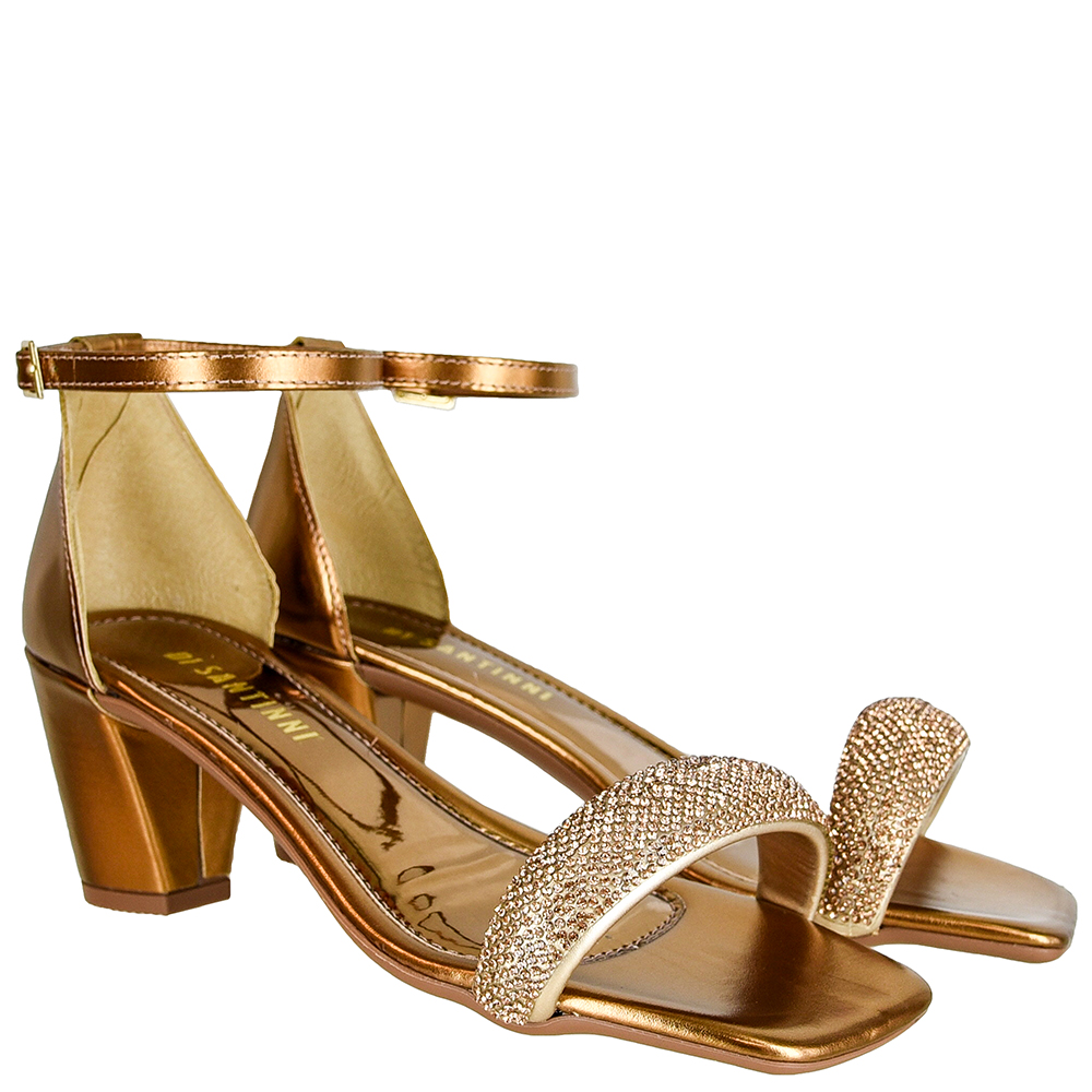 SANDALIA SALTO STRASS LISO DI SANTINNI image number 1