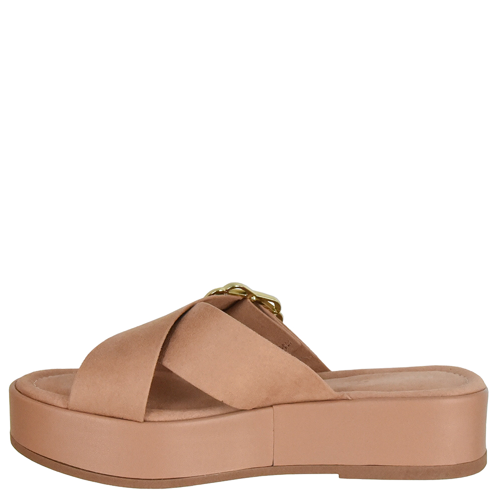 TAMANCO FLATFORM TIRAS CRUZADAS FIVELA image number 3