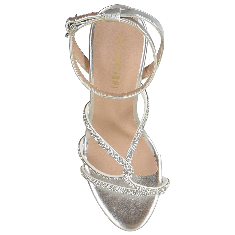 SANDALIA SALTO FINO STRASS DI SANTINNI image number 2