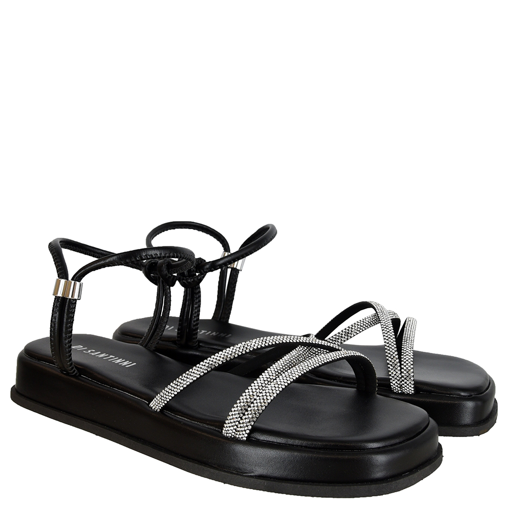 SANDALIA FLATFORM STRASS REGULADOR DI SANTINNI image number 1