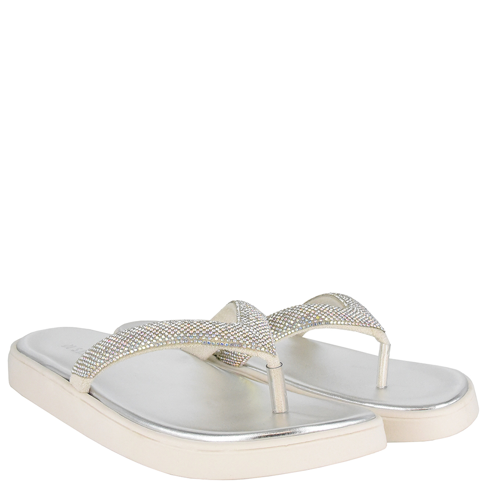 TAMANCO FLATFORM TIRA STRASS DI SANTINNI image number 1