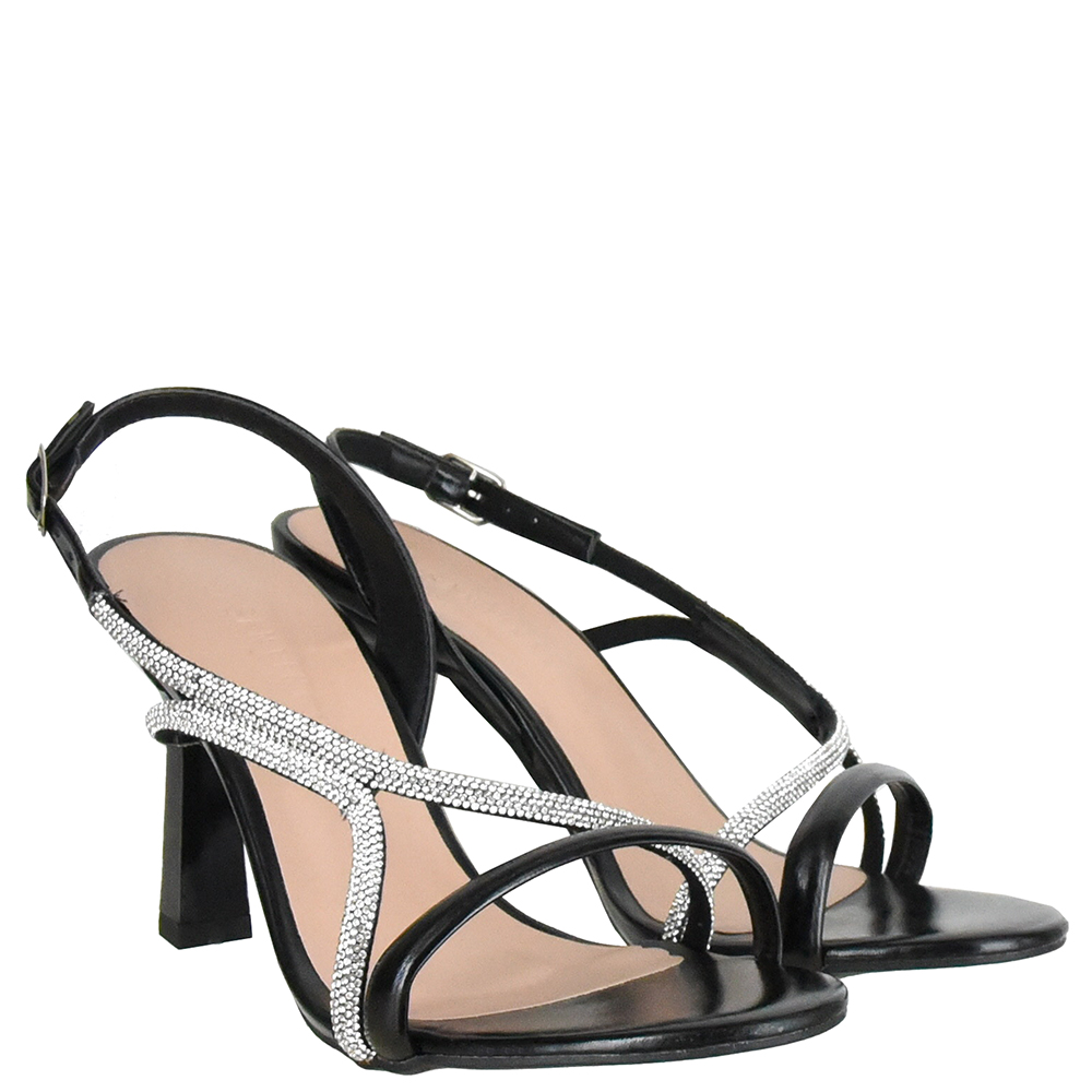 SANDALIA SALTO GEOMETRICO STRASS DI SANTINNI image number 1