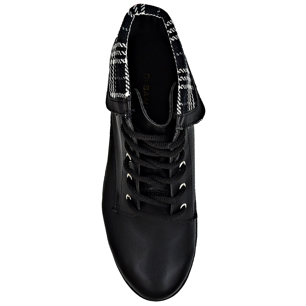 BOTA FEM COTURNO CANO CURTO GOLA XADREZ DI SANTINNI image number 2