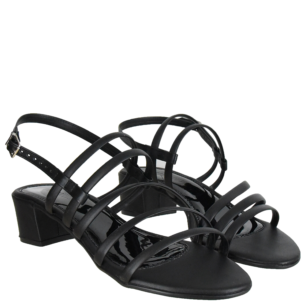 SANDALIA SALTO BLOCO TIRAS ABAULADAS DI SANTINNI image number 1