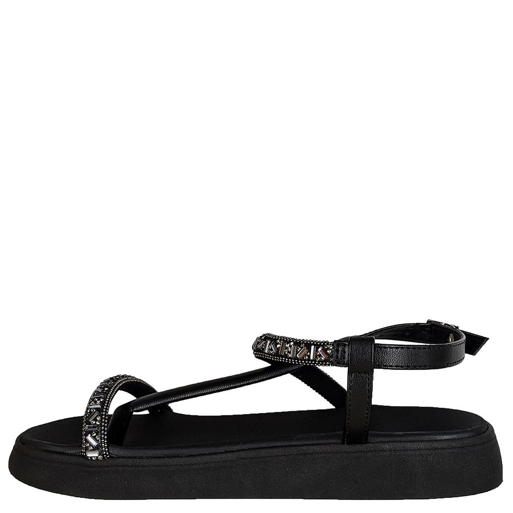 SANDALIA FLATFORM GOTA STRASS MOLECA image number 3