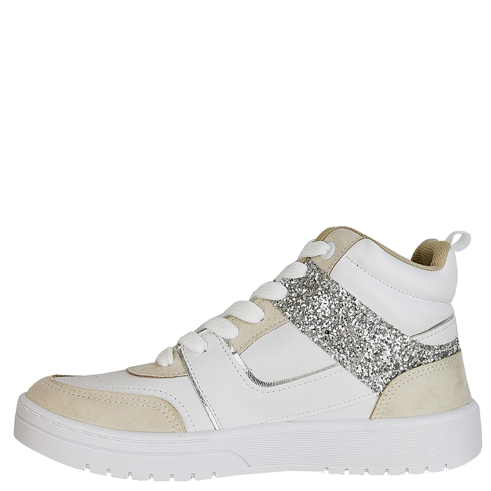 TENIS CANO ALTO GLITTER MOLECA image number 3