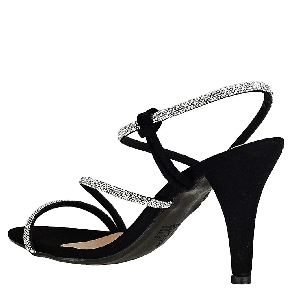 SANDALIA SALTO FINO TIRAS STRASS DI SANTINNI image number 3