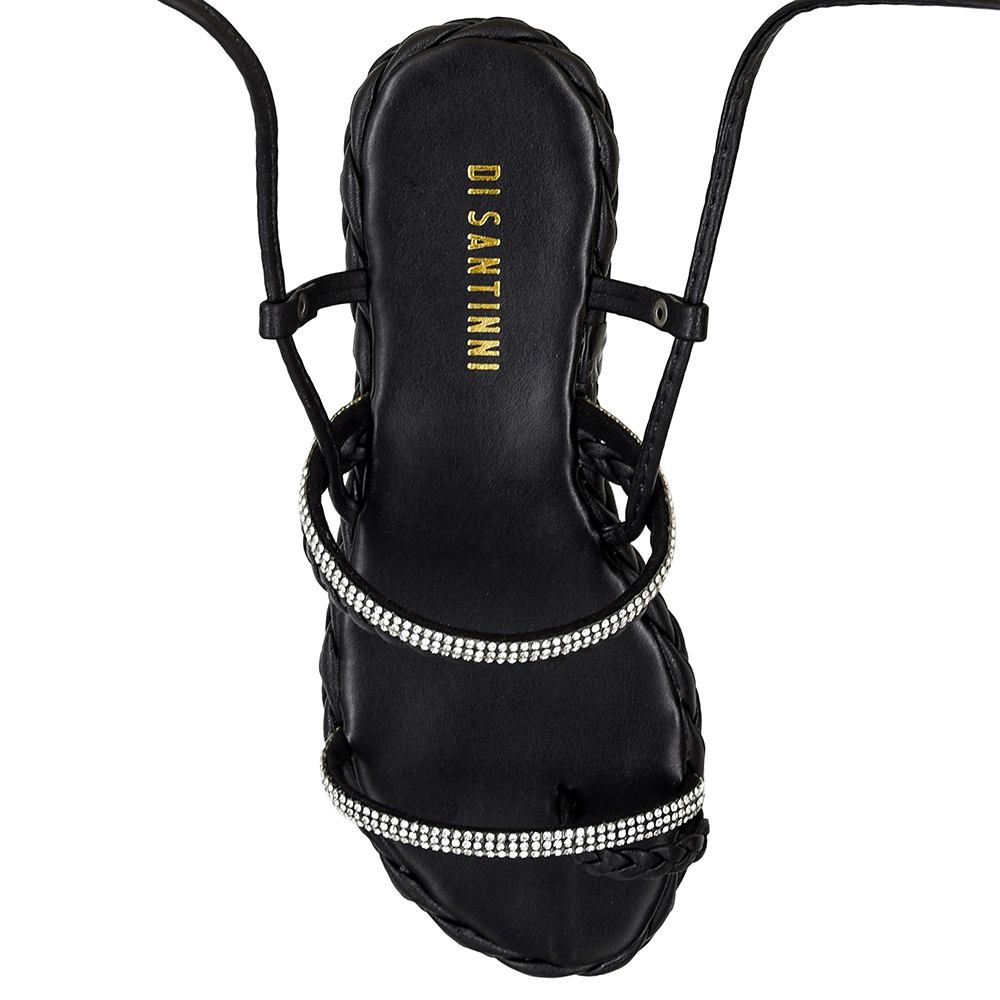 SANDALIA FLATFORM STRASS DI SANTINNI image number 2