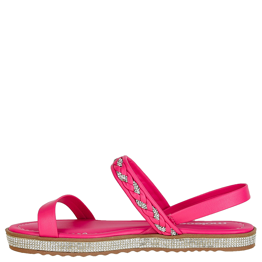 SANDALIA FLATFORM VIRA STRASS MOLECA image number 3