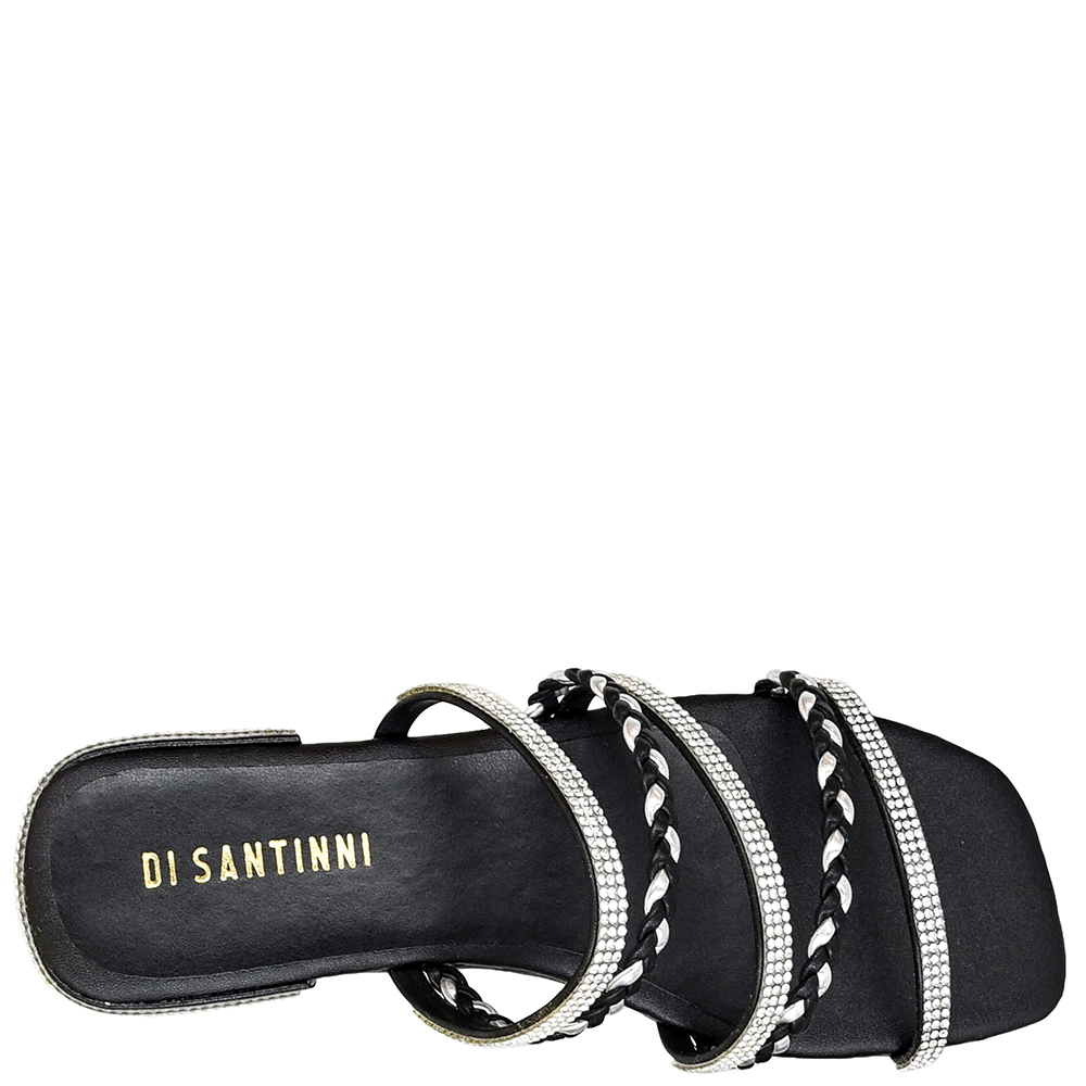 SANDALIA RASTEIRA TRANCA STRASS DI SANTINNI image number 1