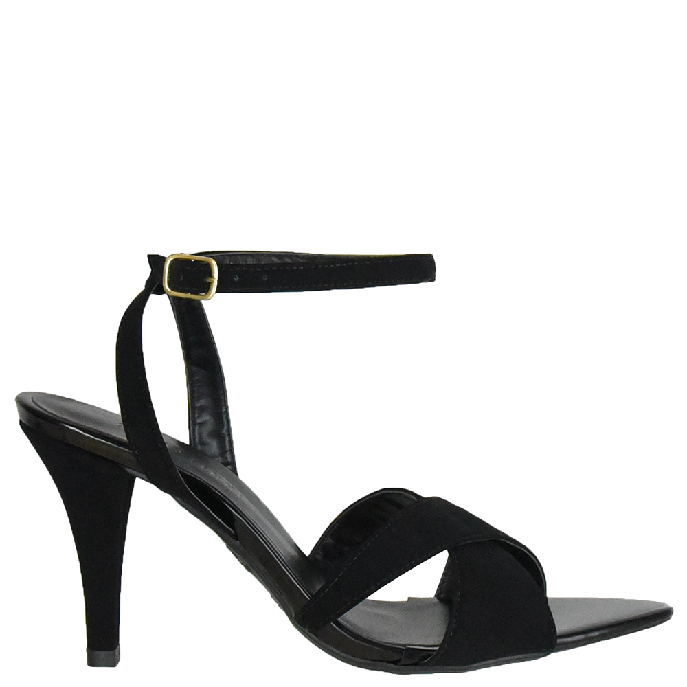 SANDALIA SALTO FINO BICO FOLHA TIRAS CRUZADAS DI SANTINNI image number 0