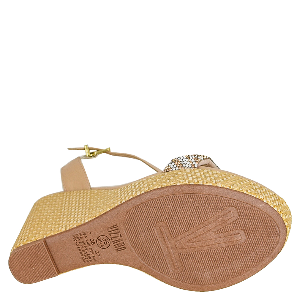 SANDALIA ANABELA STRASS VIZZANO image number 4