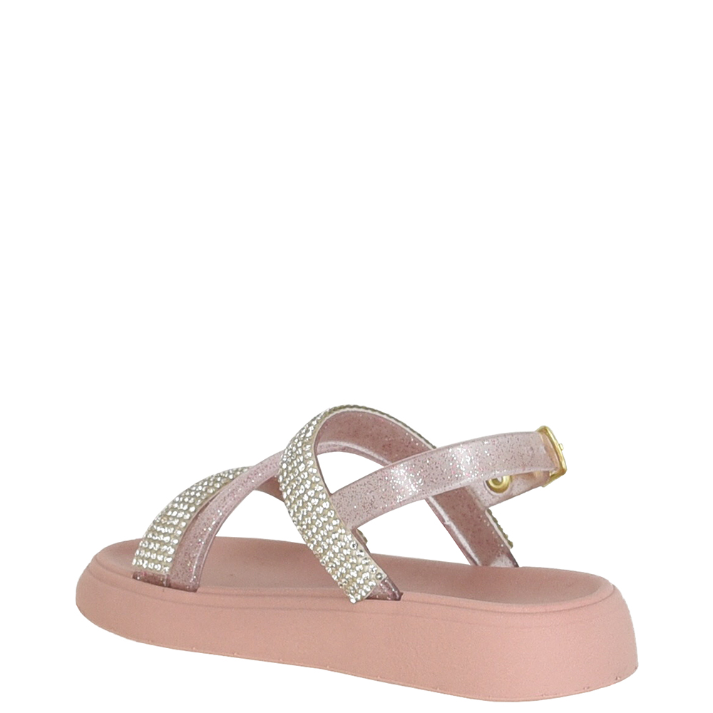 SANDALIA INFANTIL COM STRASS LUELUA image number 3