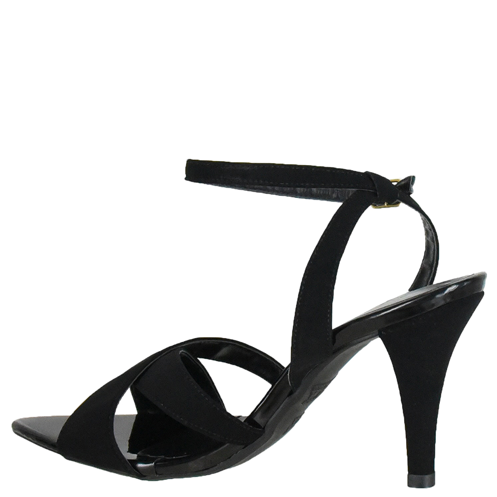 SANDALIA SALTO FINO BICO FOLHA TIRAS CRUZADAS DI SANTINNI image number 2