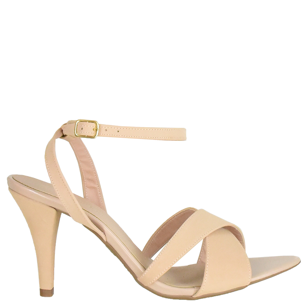 SANDALIA SALTO FINO BICO FOLHA TIRAS CRUZADAS DI SANTINNI image number 0