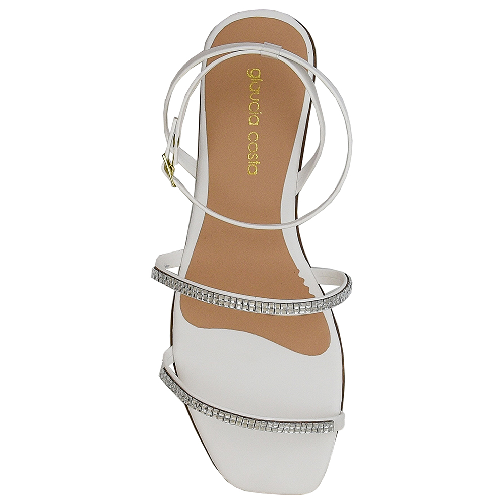 SANDALIA DUAS TIRAS DE STRASS DI SANTINNI image number 2