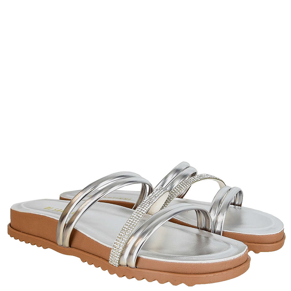 SANDALIA BIRKEN STRASS METALIZADO DI SANTINNI image number 1
