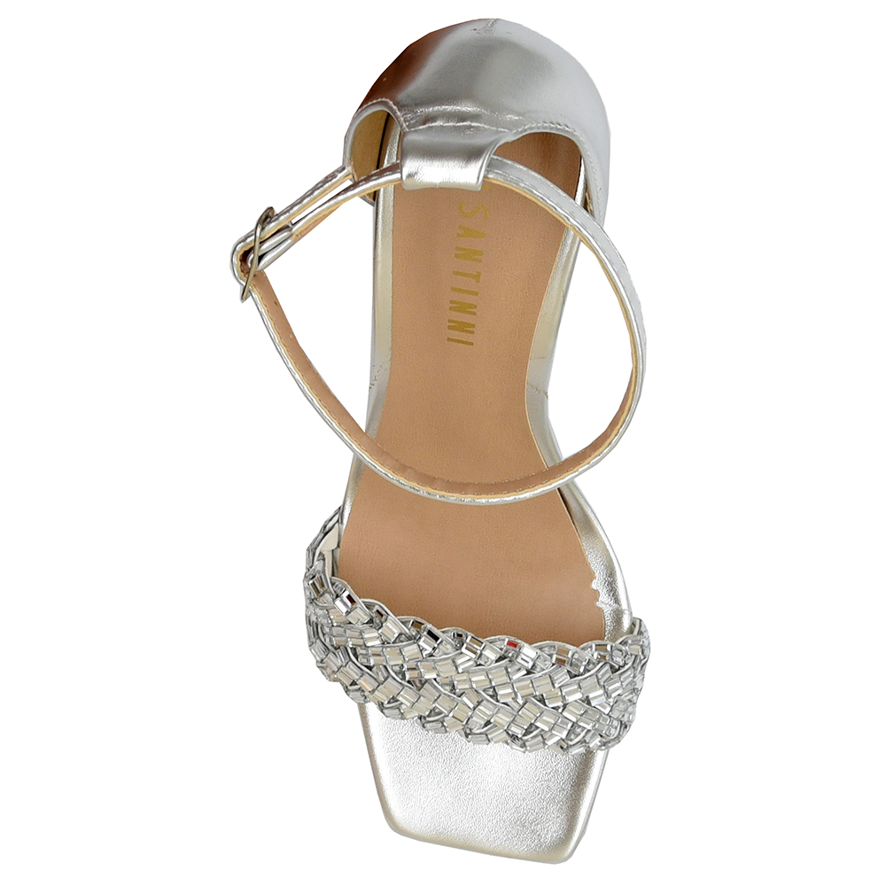 SANDALIA SALTO FINO CRISTAIS DI SANTINNI image number 2