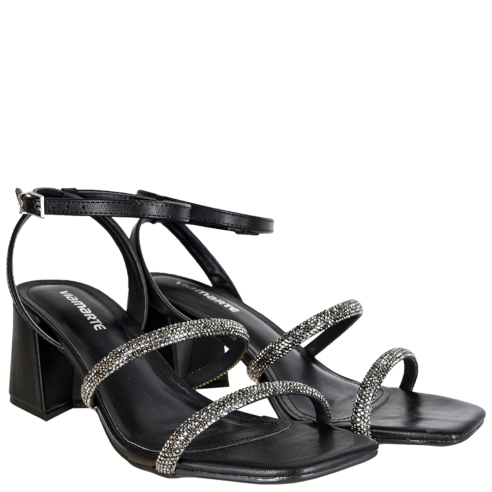 SANDALIA SALTO STRASS VIA MARTE image number 1