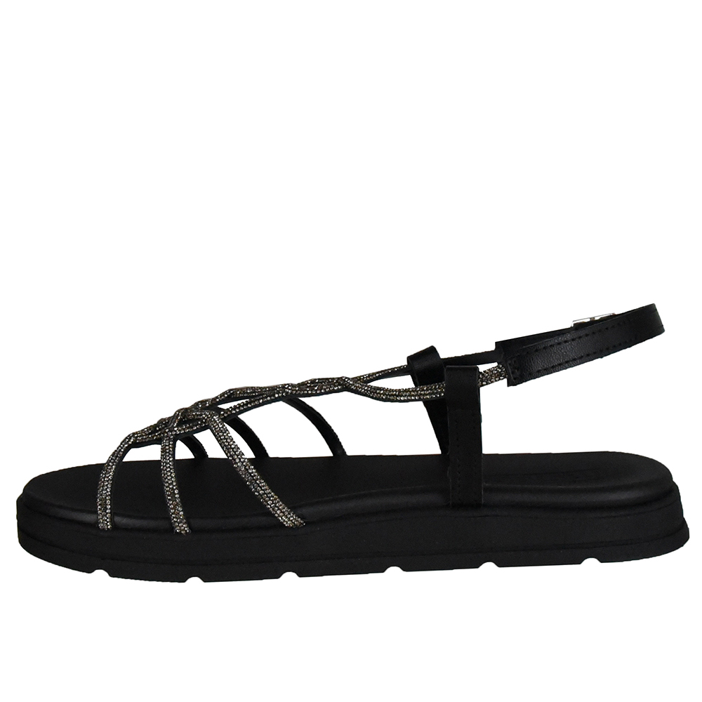 SANDALIA FLATFORM STRASS MOLECA image number 2