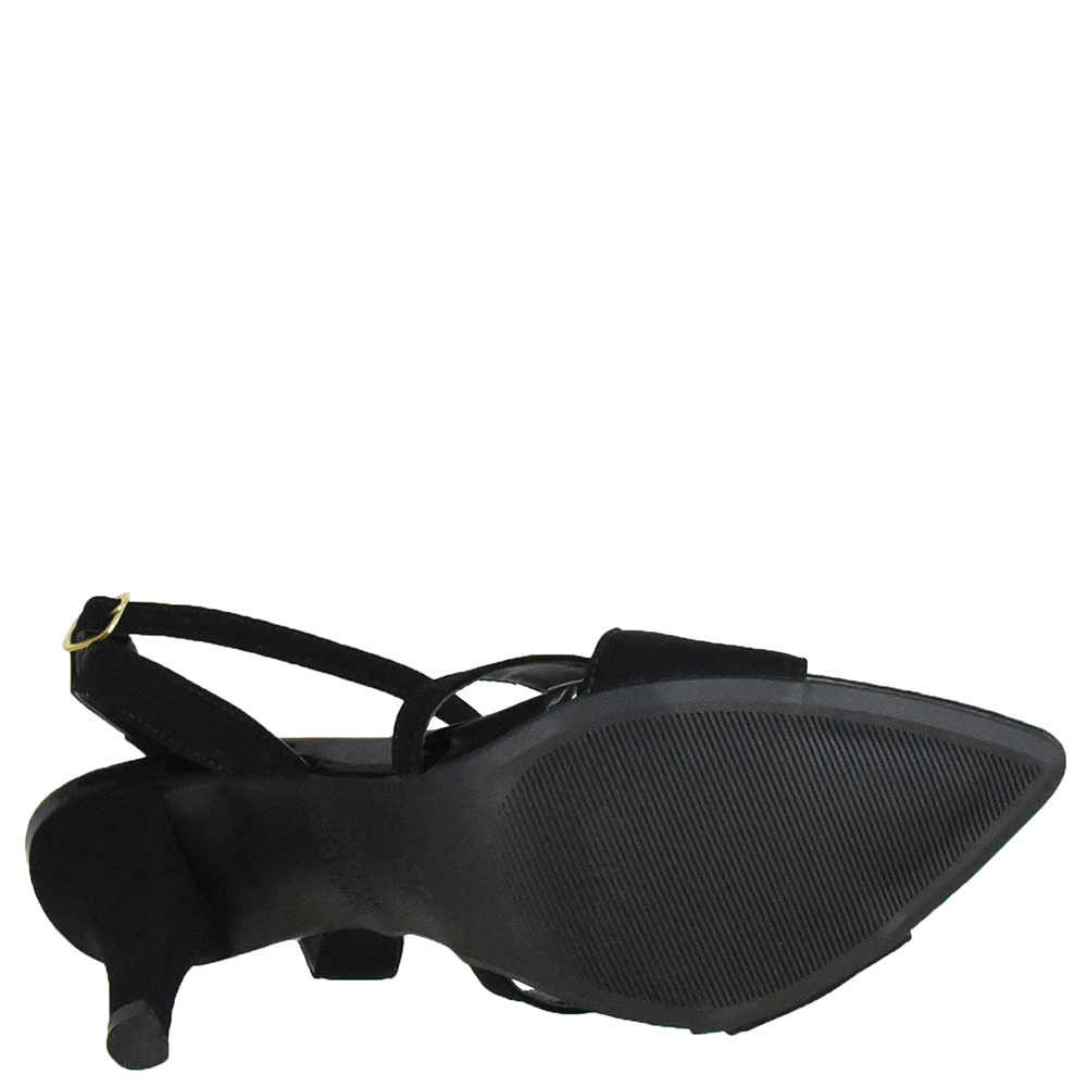 SANDALIA SALTO FINO BICO FOLHA TIRAS CRUZADAS DI SANTINNI image number 3