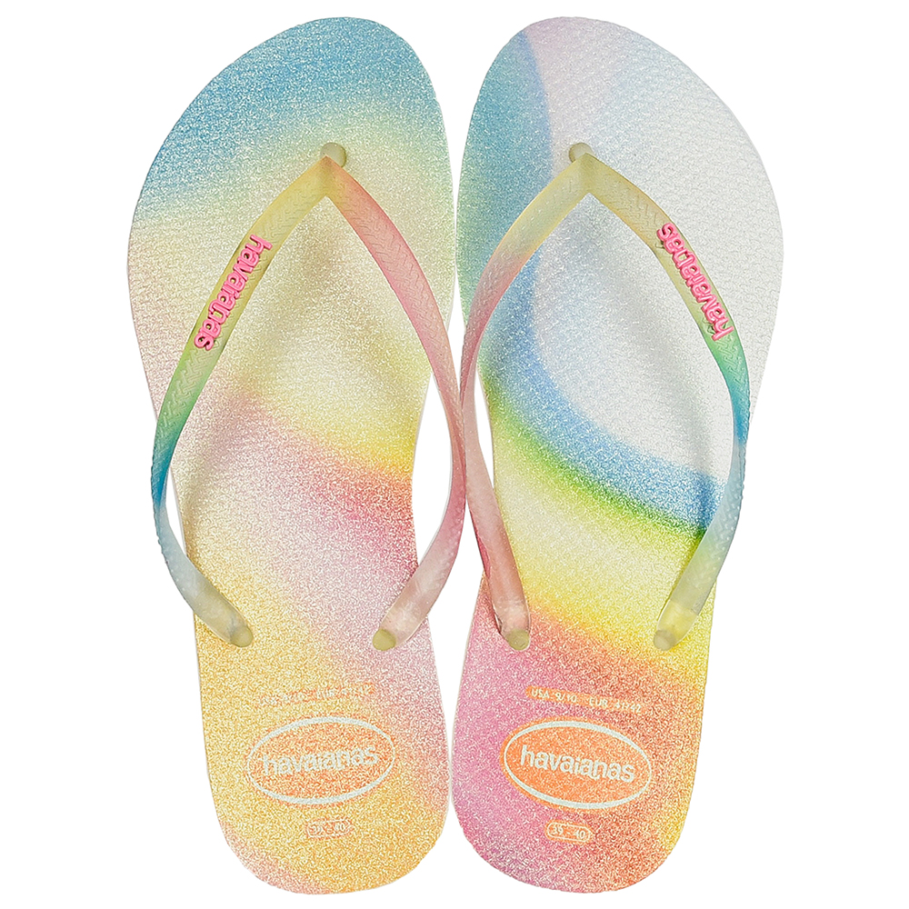 CHINELO HAVAIANAS SLIM METALLIC RAINBOW image number 0