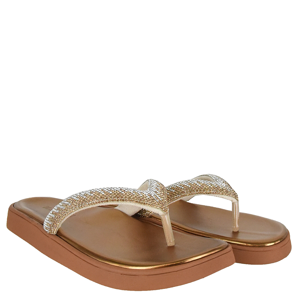 TAMANCO FLATFORM TIRA STRASS DI SANTINNI image number 1