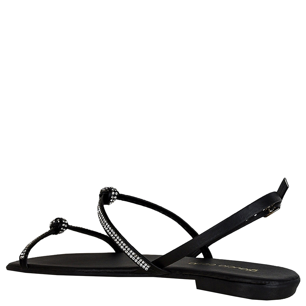 SANDALIA BAIXA NOZINHOS STRASS DI SANTINNI image number 3