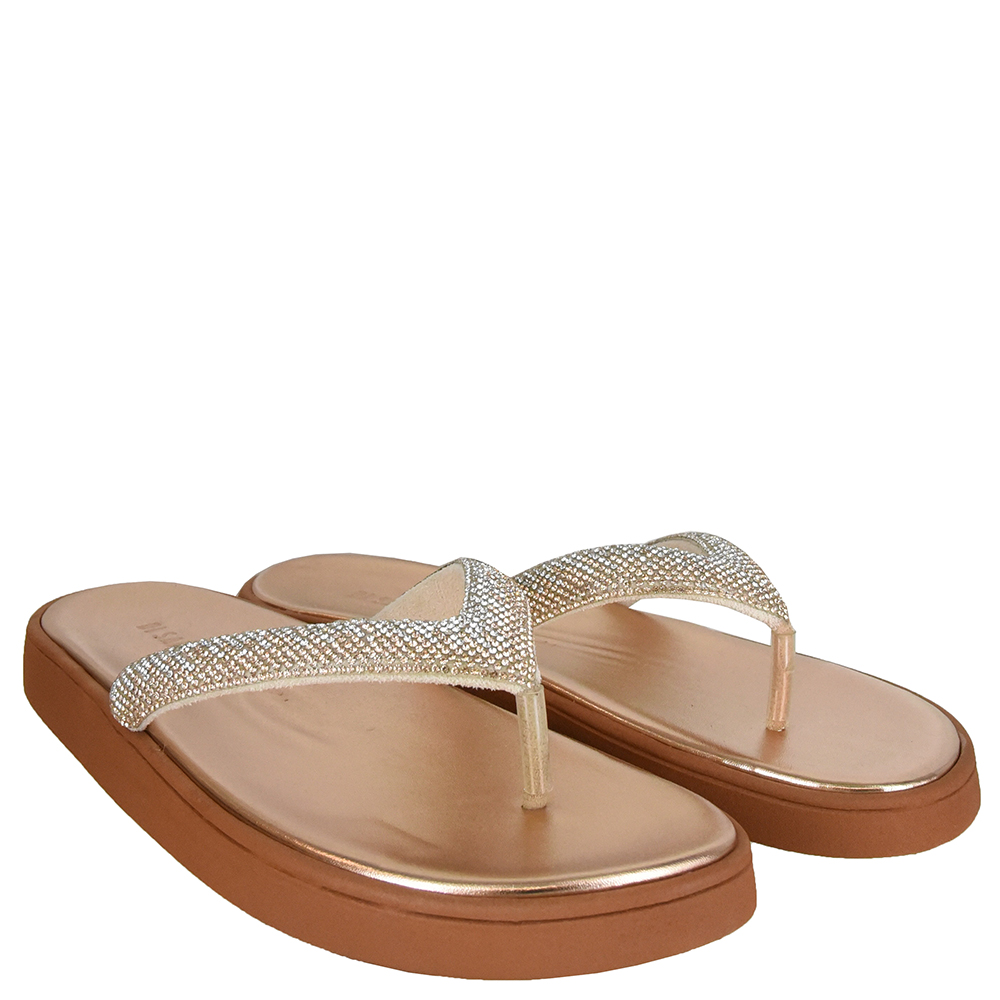 TAMANCO FLATFORM TIRA STRASS DI SANTINNI image number 1