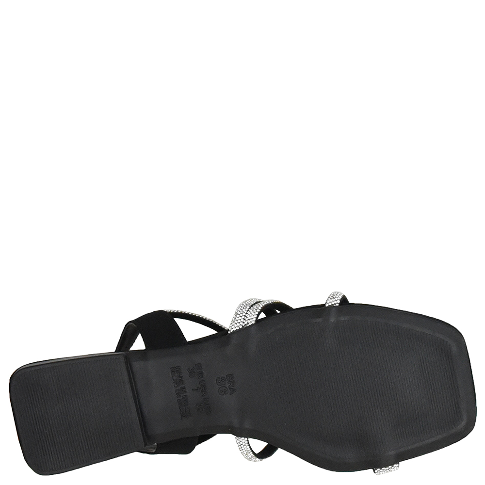 SANDALIA BAIXA QUATRO TIRAS STRASS DI SANTINNI image number 4