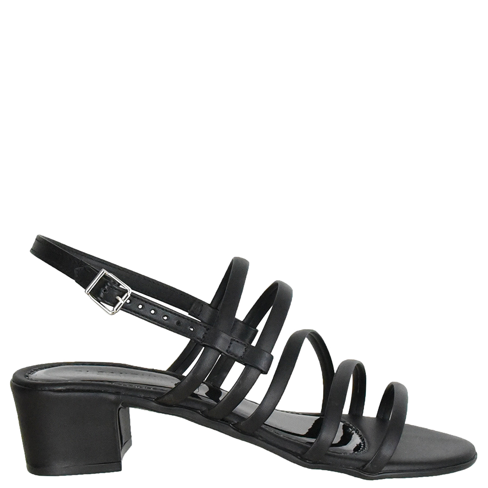 SANDALIA SALTO BLOCO TIRAS ABAULADAS DI SANTINNI image number 0